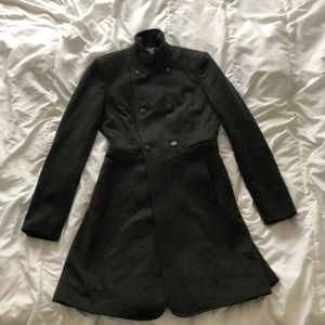 Zara Basic Olive Green Versatile Coat